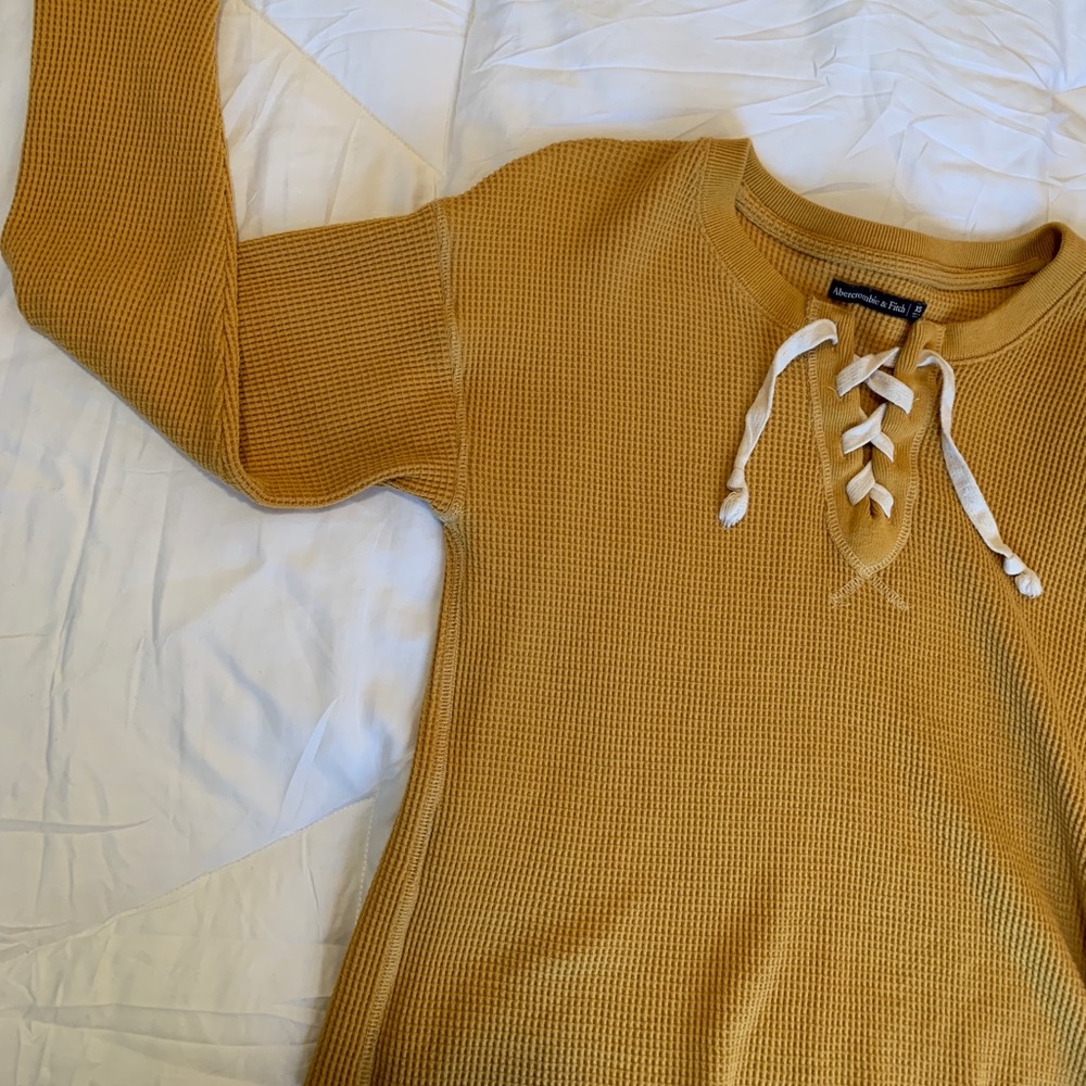 Abercrombie Waffle-Knit Pullover